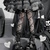 Gothic Lolita Heart Stockings